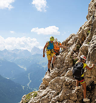 Wspinaczka w Dolomitach w Południowym Tyrolu