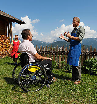 Zakwaterowanie bez barier w gospodarstwie w Południowym Tyrolu