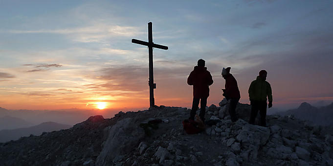 Wschód słońca na Peitlerkofel - Południowy Tyrol