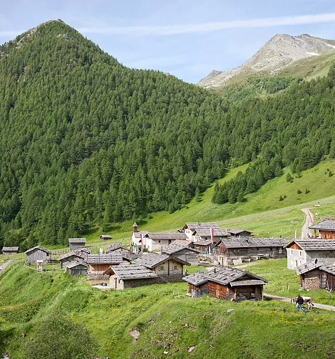 Hala Fanealm: alpejska wioska w górach