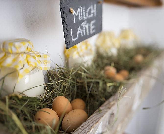 Milch und Eier