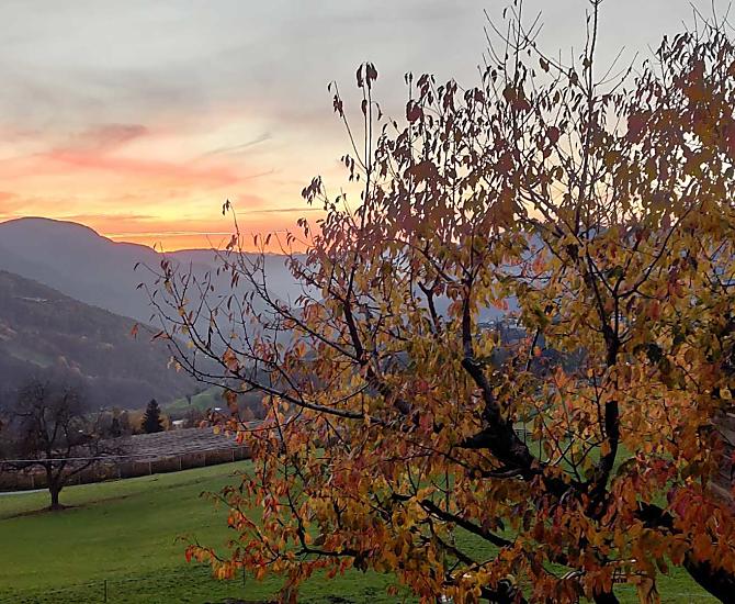 Wieczorna atmosfera jesieni