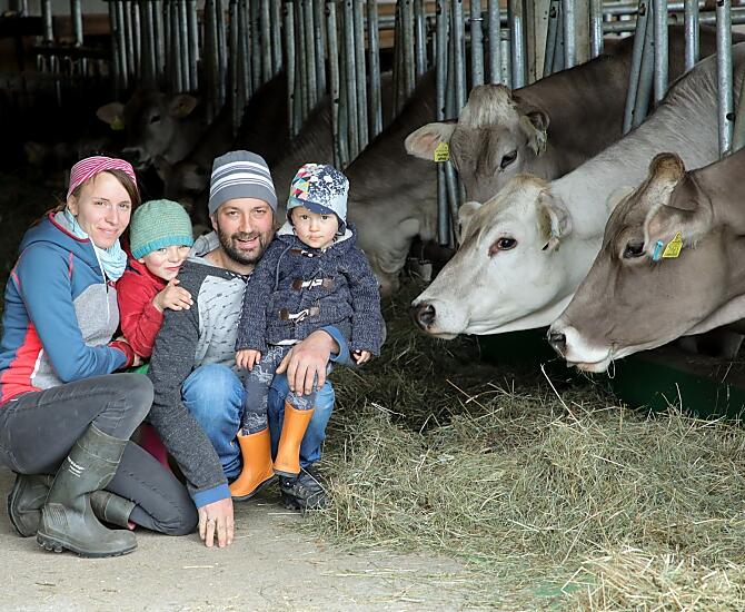 Jungtiere und Familie