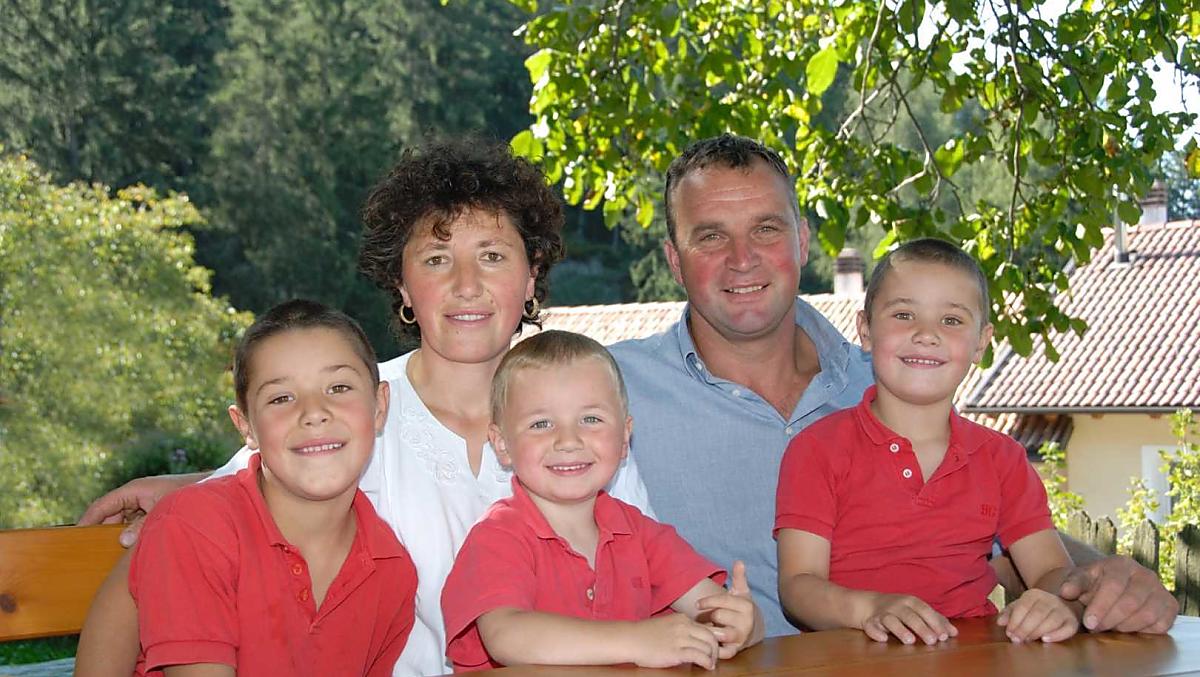 Claudia, Josef i dzieci Martin, Roland i Günther