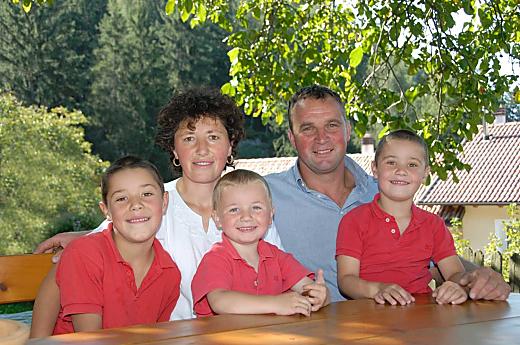 Claudia, Josef i dzieci Martin, Roland i Günther