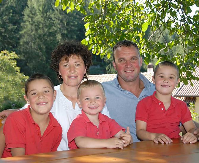 Claudia, Josef i dzieci Martin, Roland i Günther