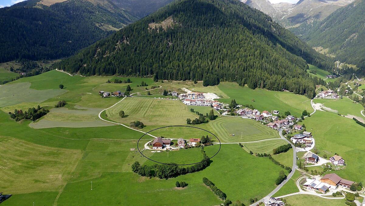 Latschenhof z lotu ptaka
