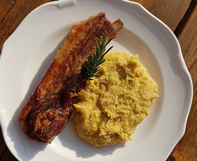 Rippelen mit Polenta