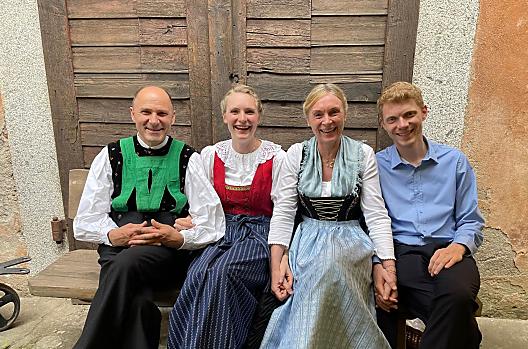 Zdjęcie rodzinne z Luisem, Carolin, Anny i Rudolfem