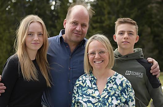 Gerhard i Margit z dziecmi Hanna i Lukasem