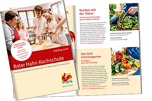 Broschüre Roter Hahn Kochschule