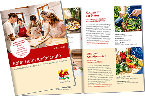 Broschüre Roter Hahn Kochschule