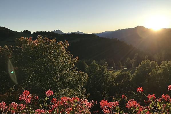 Sonnenuntergang vom Balkon aus