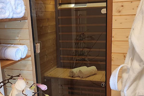 Eigene Sauna für gemütliche Entspannungseinheiten
