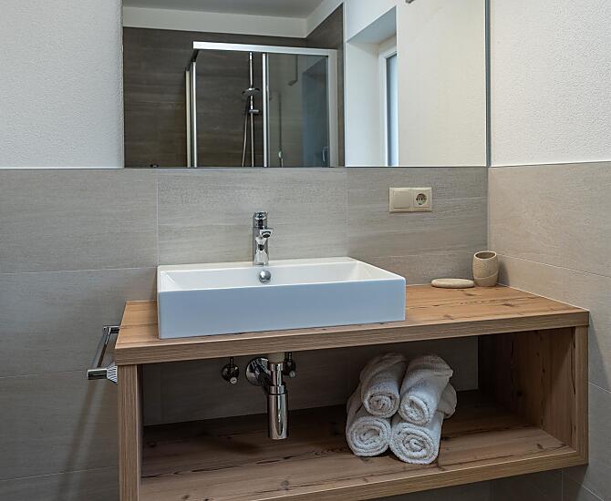 Bad mit Fußbodenheizung und Bidet