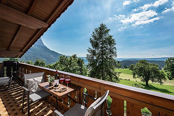 Ausblick vom Balkon