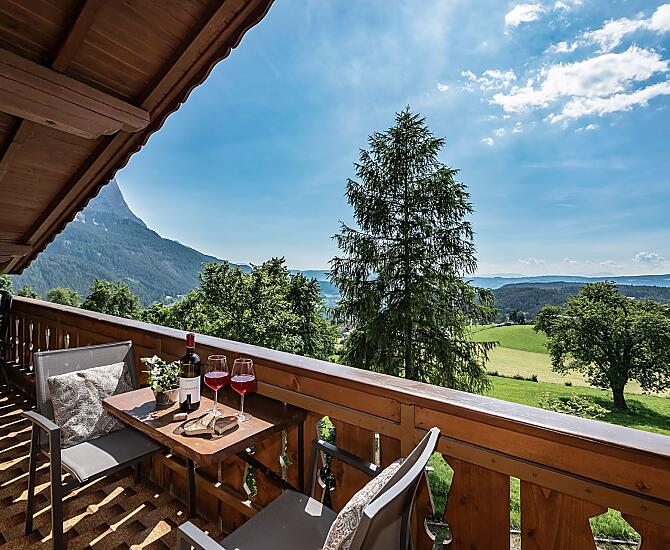 Ausblick vom Balkon