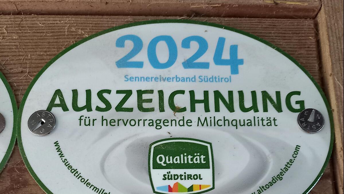 Każdego roku otrzymujemy wyróżnienie od mleczarni za najwyższą jakość mleka.