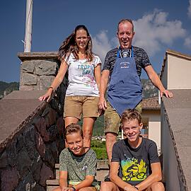 Hannes, Margit, Tim i Simon